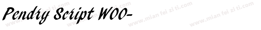 Pendry Script W00字体转换